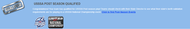 USSSA Qualified